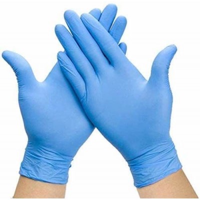 Нитриловые перчатки без талька Aldena M синие (100 шт./уп.)