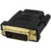 Adapter HDMI-DVI - Brackton ADA-HFD.B,  Adapter HDMI female to 24+1 DVI male, dual-link, 1080p, ATC, ARC, golden contacts