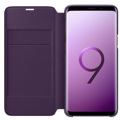 Husa de protecție Samsung Led Flip Wallet Galaxy S9 Orchide Gray