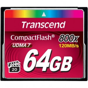 Сard de memorie Transcend CompactFlash 64Gb 800X (TS64GCF800)