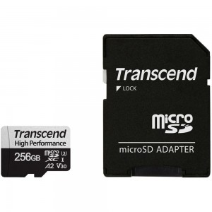 Сard de memorie Transcend MicroSD 256Gb Class 10 +SD (TS256GUSD330S)