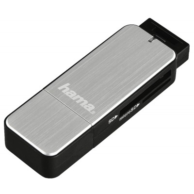 Картридер Hama USB 3.0 Silver (00123900)