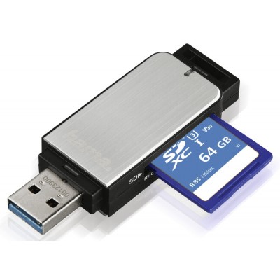 Cititor de carduri Hama USB 3.0 Silver (00123900)