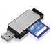 Картридер Hama USB 3.0 Silver (00123900)
