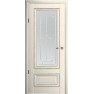 Межкомнатная дверь Albero Versal-1 Glass Galerea Vinil TB TP Vanilla (200x90)