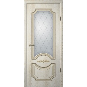Межкомнатная дверь Albero Leonardo Glass Classica Vinil TB TP Oak Golden Patina Shampange (200x70)