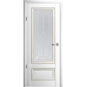 Межкомнатная дверь Albero Versal-1 Glass Galerea Vinil TB TP White (200x90)