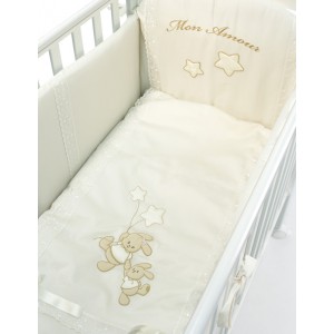 Lenjerie de pat pentru copii Italbaby Mon Amour 100.0093