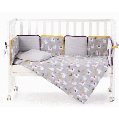Lenjerie de pat pentru copii Veres VR 220.17 6pcs Lama