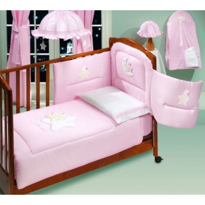 Lenjerie de pat pentru copii Italbaby Petite Etoile (100.0066-1) Pink