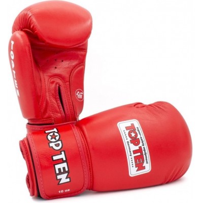 Перчатки для бокса Top Ten Aiba 2010 Red