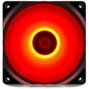 Ventilator de carcasă DeepCool RF120R Red LED