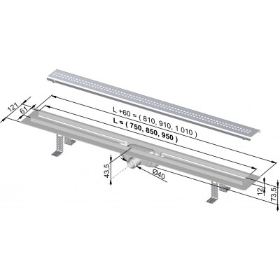 Трап для душа AlcaPlast APZ9-650