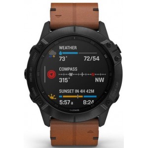 Smartwatch Garmin fenix 6X Pro Sapphire Editions Leather (010-02157-14)
