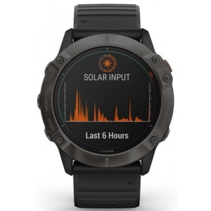 Smartwatch Garmin fenix 6X Pro Solar Titan Carbon Gray/Black (010-02157-21)