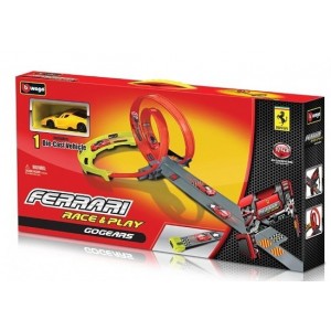 Set jucării transport Bburago Ferrari Raceway (18-31301)