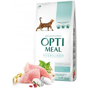 Hrană uscată pentru pisici Optimeal Cat Turkey and Oats10kg