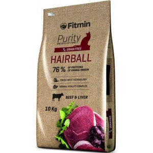Hrană uscată pentru pisici Fitmin Purity Hairball 10kg