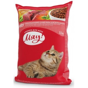 Hrană uscată pentru pisici Мяу Carne 11kg
