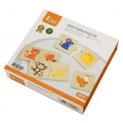 Puzzle Viga Animal Feeding Puzzle Set (51607)