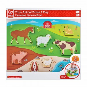 Puzzle Hape Farm Animal (E1454A)