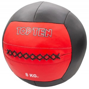 Медицинбол Top Ten 1129 Black/Red (8kg)