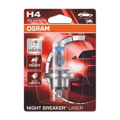 Автомобильная лампа Osram H4 12W 60/55W (64193 NL)
