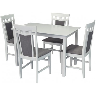 Set masă și scaune Evelin Gloria + Deppa R White/Grey