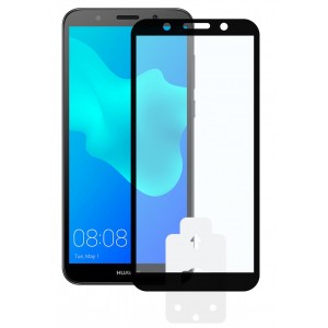Sticlă de protecție pentru smartphone KSIX Tempered Glass 2.5D Huawei Y5 2018 Black (B0763SC30N)