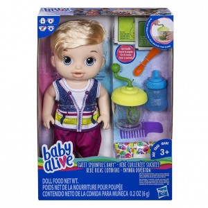 Set jucării Hasbro Baby Alive Sweet Spoonfuls Baby Boy (E0635)