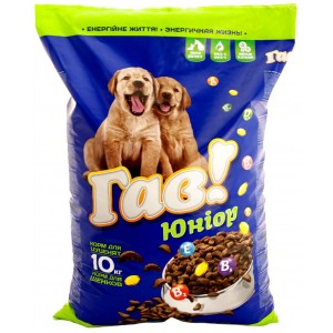 Hrană uscată pentru câini Гав Dog Junior Puppy 10kg