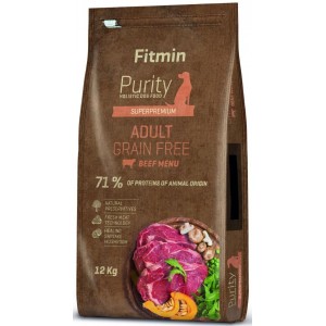 Сухой корм для собак Fitmin Purity GF Adult Говядина (12kg)