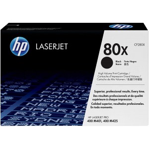 HP 80X LaserJet Black Print Cartridge (6,900 pages)