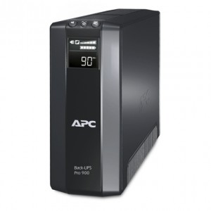 APC Back-UPS Pro BR900G-RS, 900VA/540W, AVR, 5 x CEE 7/7 Schuko (3 Battery Backup, all 5 Surge Protected), RJ-11/ RJ-45 Data Line Protection, LCD Display
