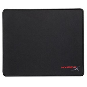 HYPERX FURY S Gaming Mouse Pad Medium from Kingston, Natural Rubber, Size 360mm x 300mm x 3.5 mm, Seamless, Stitched edges, Densely woven surface for accurate optical tracking, Compatible with optical or laser mice, Black