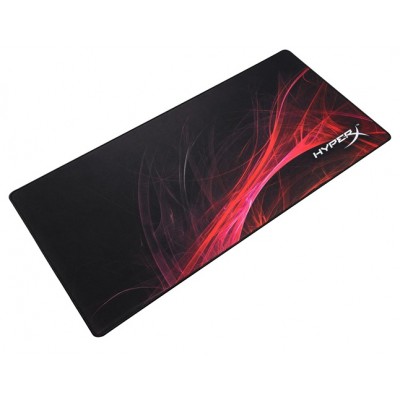 HYPERX FURY S Speed Edition Gaming Mouse Pad Extra Large from Kingston, Natural Rubber, Size 900mm x 420mm x 3.5 mm, Seamless, Stitched edges, Densely woven surface for accurate optical tracking, Compatible with optical or laser mice, Black