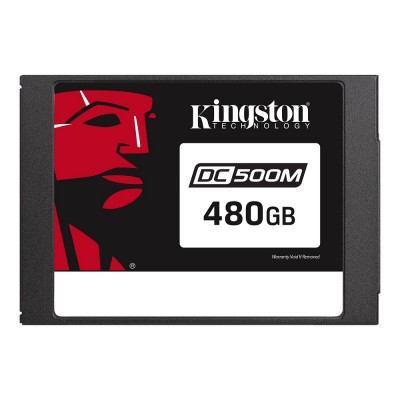 2.5" SSD 480GB  Kingston DC500M Data Center Enterprise, SATAIII, Mixed-Use, 24/7, SED, PLP, Sequential Reads:555 MB/s, Sequential Writes:520 MB/s, Steady-state 4k: Read: 98,000 IOPS / Write: 58,000 IOPS, 7mm, Phison PS3112-S12DC, 3D NAND TLC
