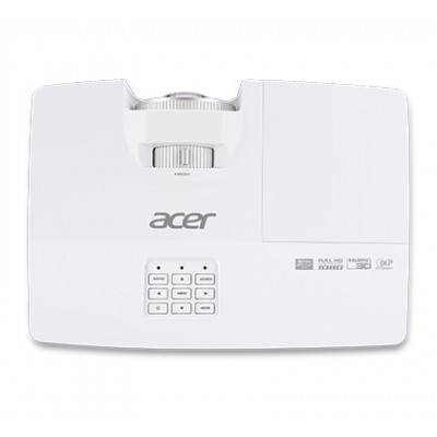 ACER H6517ST (MR.JLA11.001) DLP 3D, Short-Throw, 1920x1080, 20000:1, 3000 Lm, 6000hrs (Eco), HDMI, VGA, USB, 2W Mono Speaker, Bag, White,  2,5 Kg  