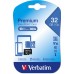 32GB microSD Class10 A1 UHS-I  Verbatim Premium microSDXC, 600x, Up to: 90MB/s
