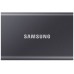 M.2 External SSD 1.0TB  Samsung T7 USB 3.2, Gray, USB-C, Fingerprint Security, Includes USB-C to A / USB-C to C cables, Sequential Read/Write: up to 1050/1000 MB/s, V-NAND (TLC), Windows/Mac/PS4/Xbox One compatible, Light, Portable, Durable