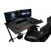Trust Gaming Desk GXT 711 Dominus, 115cm desk width with fine textured surface, Steel frame, high-quality 18mm MDF desk top and height-adjustable feet