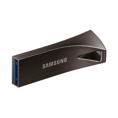 32GB USB3.1  Samsung Bar Plus, Space Gray, Durable zinc alloy, Metal casing is shock / water / X-Ray resistant (Read 200 MByte/s, Write 50 MByte/s)