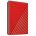 2.5" External HDD 2.0TB (USB3.0)  Western Digital "My Passport", Red, Durable design, Password protection + 256-bit AES hardware encryption