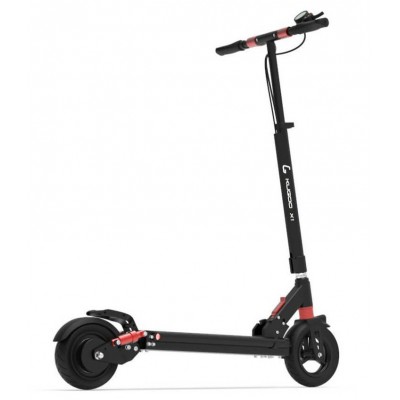 KUGOO X1, Folding Electronic Scooter, Black, Max speed 45km/h, Power 600W, Battery capacity: 45km in a single charge, Weight 17kg, Wheel 8", Maximum load: 100kg, Headlight Front/Rear LED