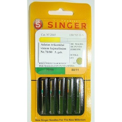 ACC Sewing Needles Set Singer 53001018 Nr.70/80 5 pcs.