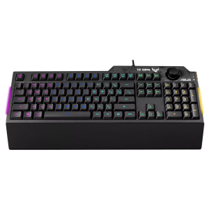 Gaming Keyboard Asus TUF Gaming K1, Mech-Brane, Volume knob, Spill-resistance, RGB, 19-KRO, USB