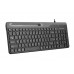 Keyboard A4Tech FK25, Multimedia, Ultra-Slim, Smartphone Cradle, Chocolate Keycaps, Black, USB