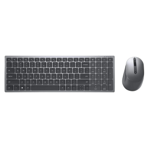 Wireless Keyboard & Mouse Dell KM7120W, 2.4Ghz/BT, Russian, Titan Grey