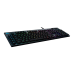 Gaming Keyboard Logitech G815, Mechanical, GL Linear, Ultra thin, Aluminum, Macros, G-Keys, Media control, Volume roller, RGB, 1.8m, USB, EN, Black