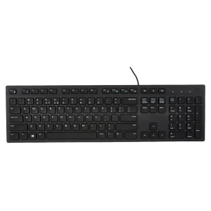 Keyboard Dell KB216, Multimedia, Fn Keys, Quiet keys, Spill resistant, Black, USB
